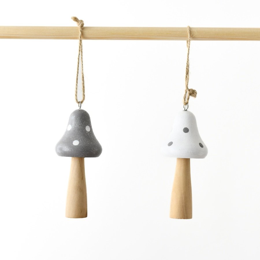 White & Grey Polkadot Mushroom, 2A 7cm
