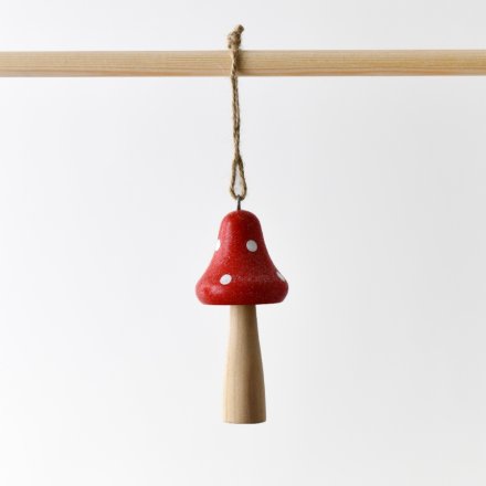 Hanging Mushroom in Red 7cm