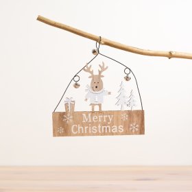 Decorate your home with this charming holiday wooden block.