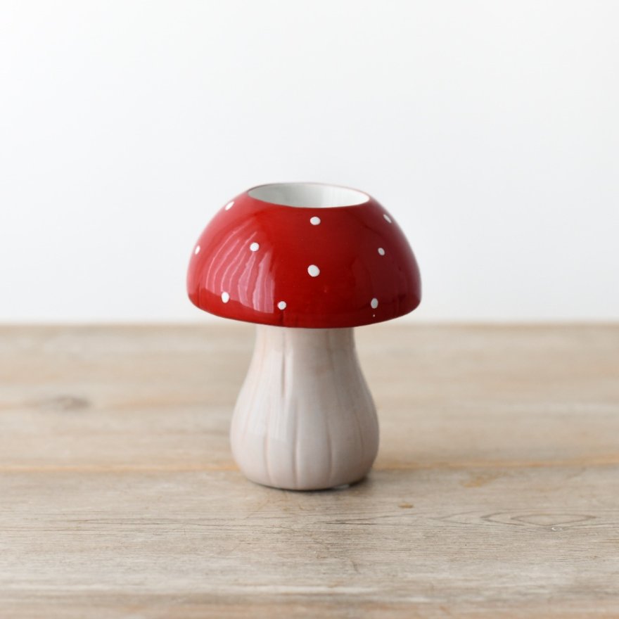 Tea-Light Candle Holder Mushroom, 11cm