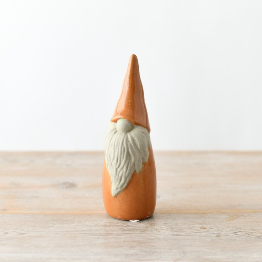 Burnt Orange Santa Ornament