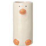 A cute and simple ceramic duck pot, perfect for adding charm to the home this spring.