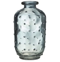 Add a touch of elegance to your home with our lovely mottled bobble glass bud vase.