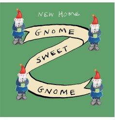 A charming new home card in a gnome theme.