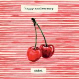 A vibrant greetings card to celebrate an anniversary. 