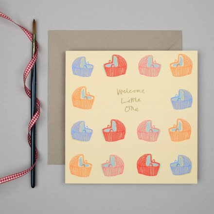 Welcome Little One Card, 15cm
