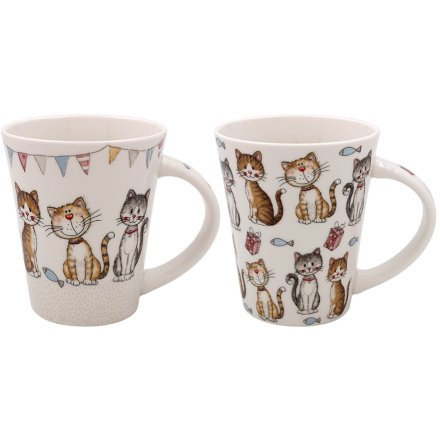 Cheerful Cat Mug, 2A