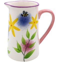 A bright and pretty springtime inspired jug.