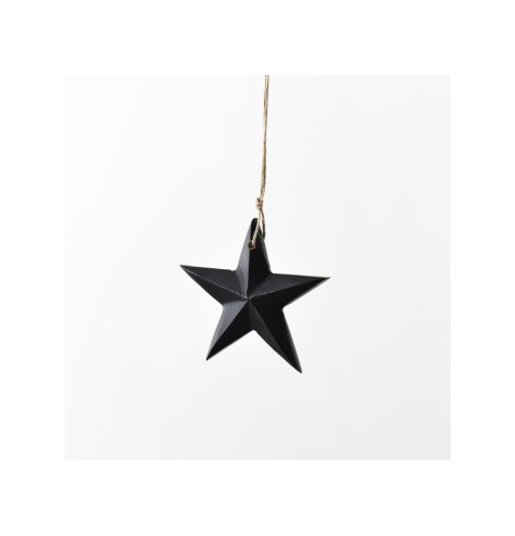 A smooth mango wood star, featuring a jute string for effortless hanging.