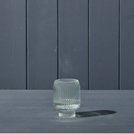 Clear Two-Way Candle Holder (8.3cm)