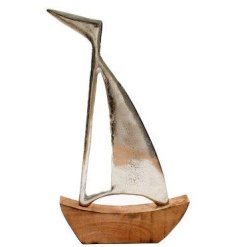 Bring a element of coastal charm into their space with this stunning sailing boat ornament