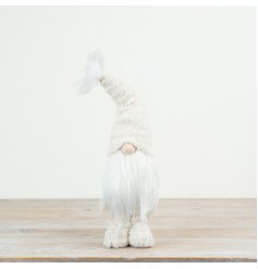 Add a touch of winter wonderland magic with our White Sherpa Gonk 
