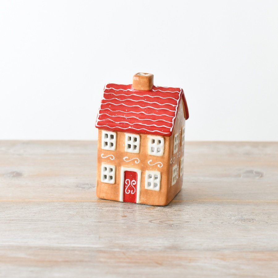 Gingerbread House T-Light Holder 15cm