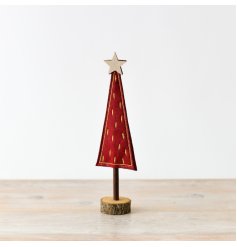Red and Gold Felt Tree