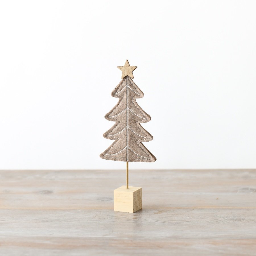 Beige Christmas Tree in Felt