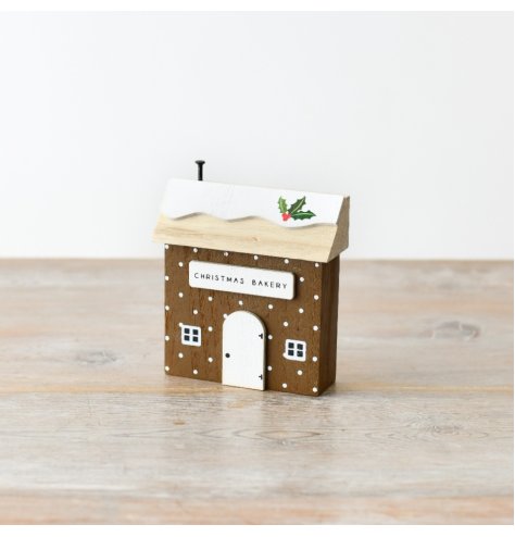 Christmas Bakery Wooden House, 12cm