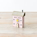Show your love for mum with our handcrafted Best Mum Wooden House Block