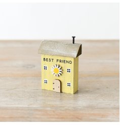 Adorable best friends' house with a block design, perfect for placing anywhere in your home