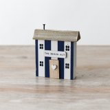 Coastal vibes all year round with The Beach Hut Coaster Wooden House Block