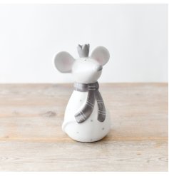 Mouse with Crown & Scarf