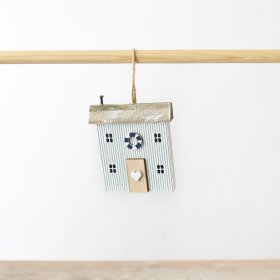 Add some seaside flair to your home décor with our Hanging Coastal Wooden House.