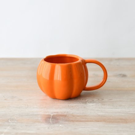 Orange Pumpkin Mug, 14.5cm