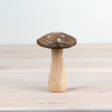 Gold Dotted Mushroom, 12cm