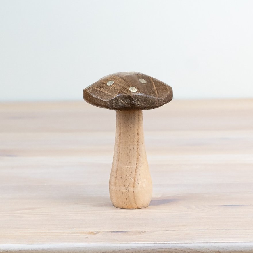 Brown Woodland Mushroom, 12cm