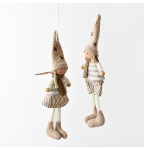 Festive Girl & Boy Hanger 2/a