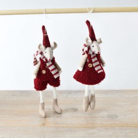 Festive and cute mouse hangers for boys and girls, adding charm to any home decor.