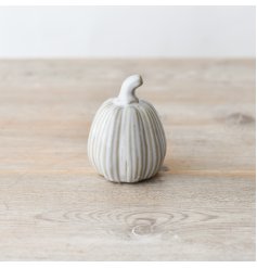 A sweet pumpkin which would add style to any Halloween decor!