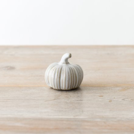 Reactive Glazed Pumpkin Ornament 5.5cm