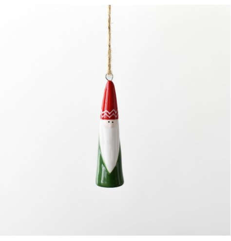 Hanging Red & Green Santa