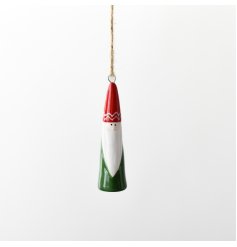 Ceramic Red & Green Gonk Hanger 8cm