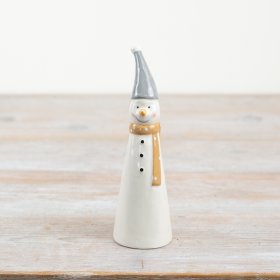 Tall Ceramic Snowman 16cm
