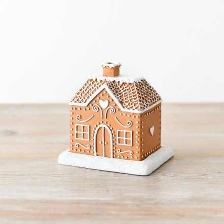 Gingerbread Incense Cone Holder House 10.5cm