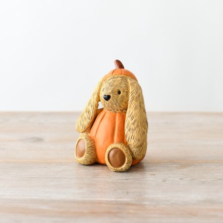 Pumpkin Rabbit Ornament, 11cm