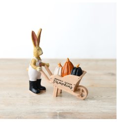 Whats more adorable than our resin bunnies, our resin bunny in dungarees with a wheelbarrow! 
