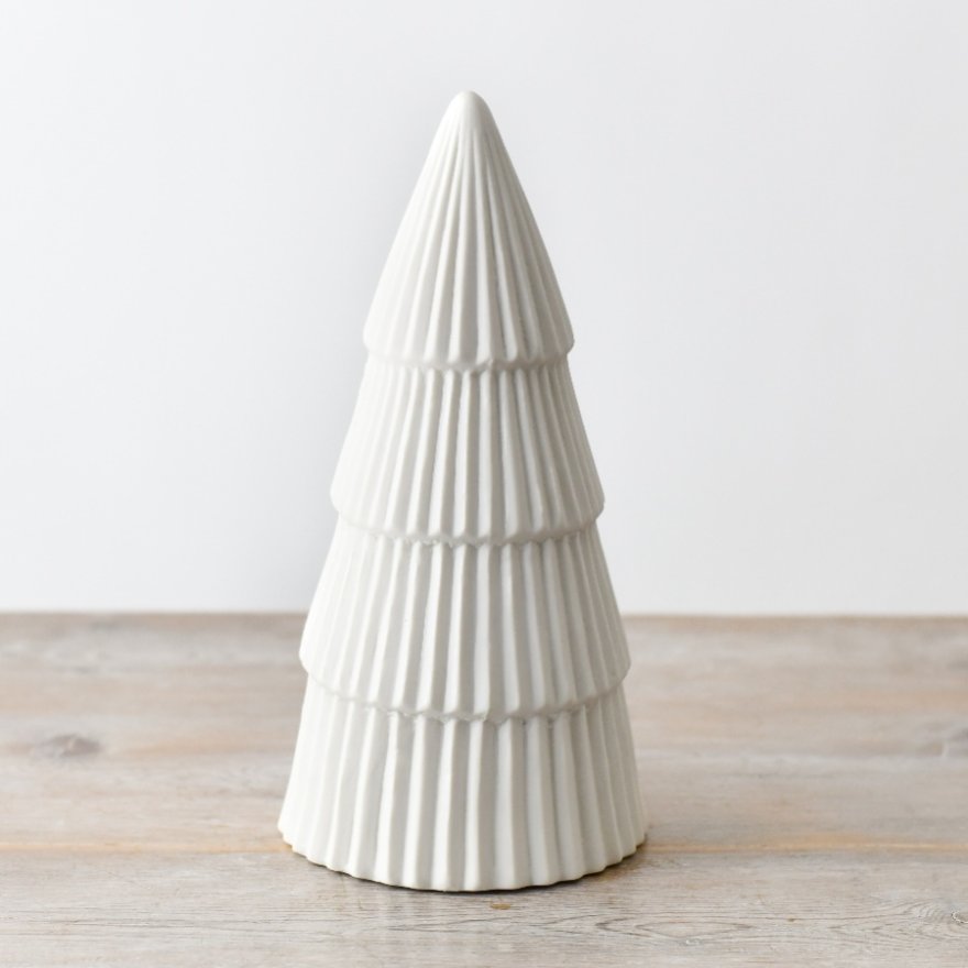 Shiny Xmas White Tree 24 cm