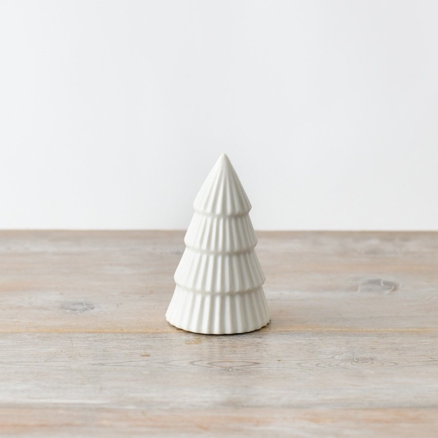 Glazed White Tree 8cm