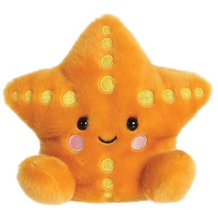 A coastal themed soft toy in the shape of a starfish from the Palm Pal collection. 