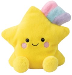 A bright yellow soft toy from the Palm Pals range but in a bigger size meet Pisces the star.