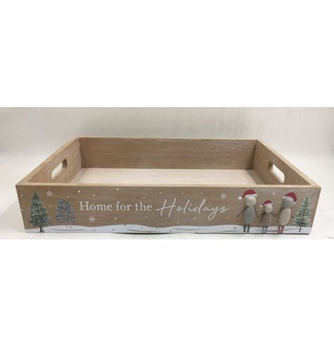 A lovely festive wooden tray from the pebbles collection