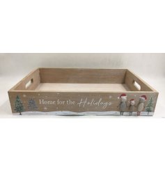 Update your Christmas serve wear with this nordic wooden pebbles tray