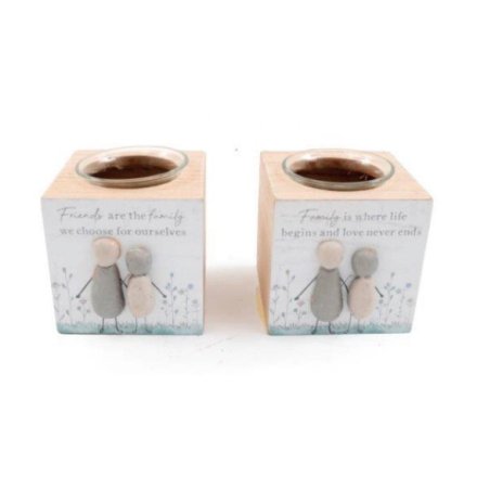 2/ A  Family & Friends Pebble Candle Holder 