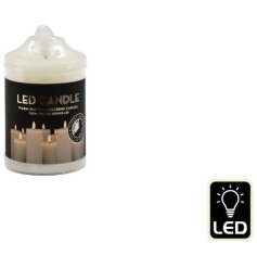 This LED candle is perfect for placing inside a hurricane holder to create a cosy atmosphere.