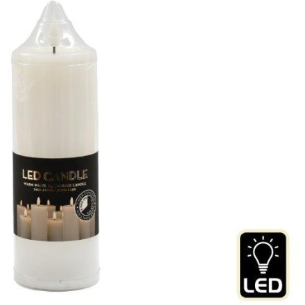 Warm White Timer Candle LED, 20cm