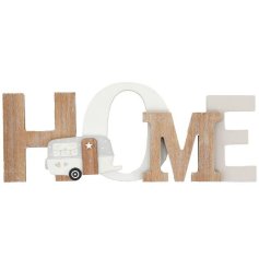 Update your home deco with this cute caravan plaque.