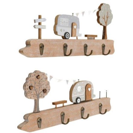 2/A Wooden Caravan Plaque W/hooks
