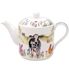 Introducing the charming Farmyard Tea Pot, perfect for adding a touch of countryside charm to your tea time.